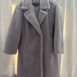 UGG Women's Cozy Gray Teddy Jacket